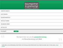 Tablet Screenshot of baumgartner.grienschgl.at